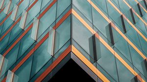 Preview wallpaper building, architecture, minimalism, facade, glass