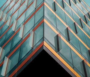 Preview wallpaper building, architecture, minimalism, facade, glass