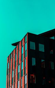 Preview wallpaper building, architecture, minimalism, brick