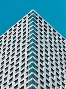 Preview wallpaper building, architecture, minimalism, blue