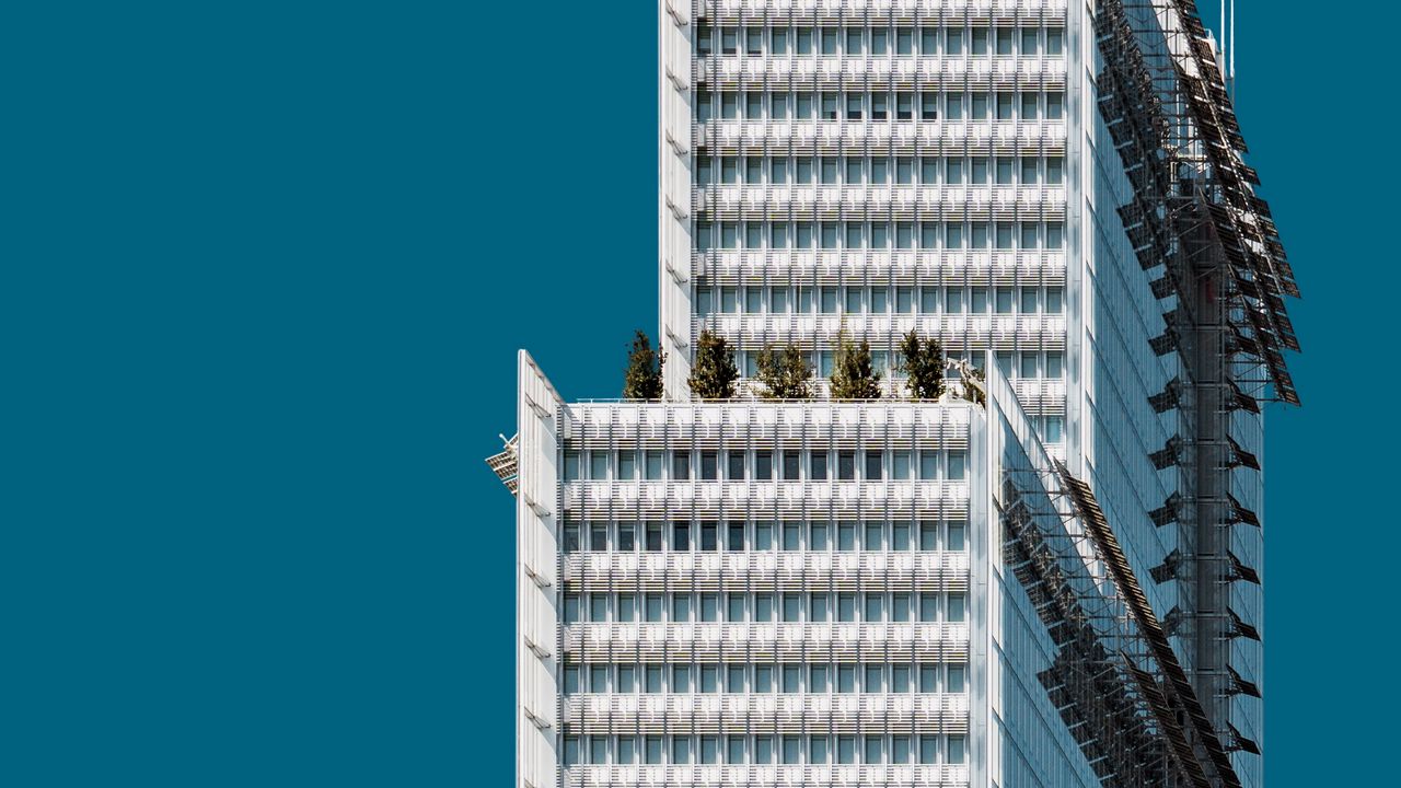 Wallpaper building, architecture, multi-storey, facade, symmetry