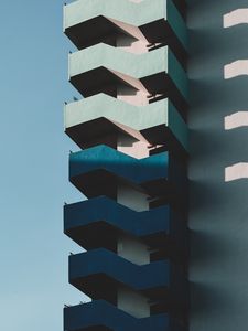 Preview wallpaper building, architecture, multistorey, minimalism, shadow