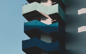 Preview wallpaper building, architecture, multistorey, minimalism, shadow