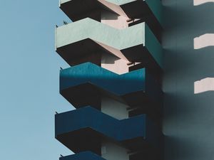 Preview wallpaper building, architecture, multistorey, minimalism, shadow