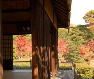 Preview wallpaper building, architecture, nature, japan