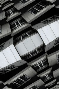 Preview wallpaper building, architecture, reflection, illusion, black and white