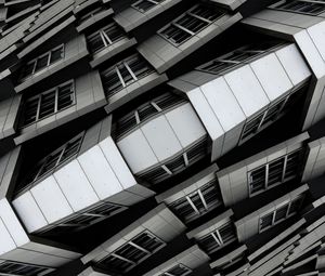 Preview wallpaper building, architecture, reflection, illusion, black and white