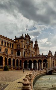 Preview wallpaper building, architecture, river, beautiful