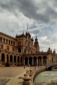 Preview wallpaper building, architecture, river, beautiful