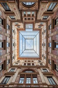 Preview wallpaper building, architecture, roof, glass, bottom view