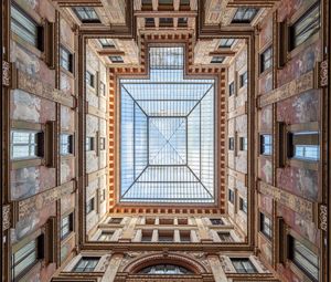 Preview wallpaper building, architecture, roof, glass, bottom view