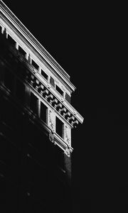 Preview wallpaper building, architecture, shadow, black and white, black
