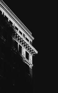 Preview wallpaper building, architecture, shadow, black and white, black