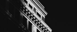 Preview wallpaper building, architecture, shadow, black and white, black