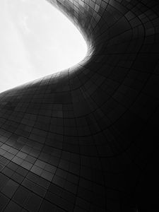 Preview wallpaper building, architecture, shape, bw, gray