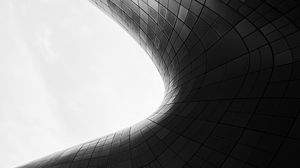 Preview wallpaper building, architecture, shape, bw, gray