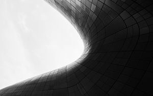 Preview wallpaper building, architecture, shape, bw, gray
