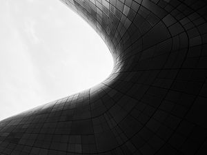 Preview wallpaper building, architecture, shape, bw, gray