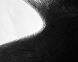 Preview wallpaper building, architecture, shape, bw, gray