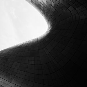 Preview wallpaper building, architecture, shape, bw, gray