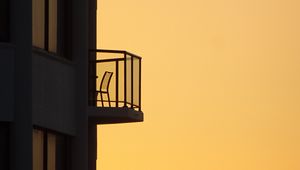 Preview wallpaper building, architecture, silhouettes, minimalism