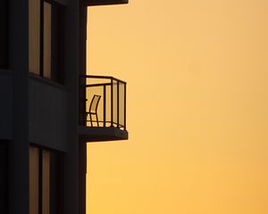 Preview wallpaper building, architecture, silhouettes, minimalism