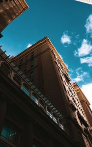 Preview wallpaper building, architecture, sky, clouds, bottom view