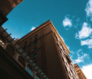 Preview wallpaper building, architecture, sky, clouds, bottom view