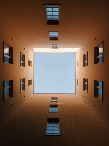 Preview wallpaper building, architecture, sky, view, symmetry