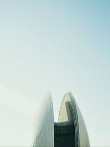 Preview wallpaper building, architecture, sky, minimalism, light
