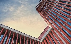 Preview wallpaper building, architecture, sky, twilight, bottom view