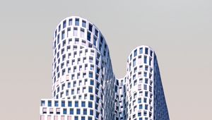 Preview wallpaper building, architecture, skyscraper, minimalism, white