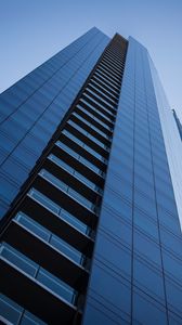 Preview wallpaper building, architecture, skyscraper, bottom view