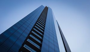 Preview wallpaper building, architecture, skyscraper, bottom view