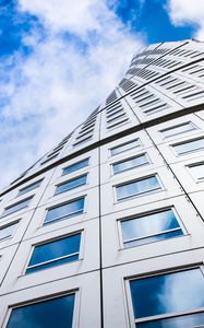 Preview wallpaper building, architecture, skyscraper, windows, bottom view
