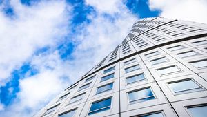 Preview wallpaper building, architecture, skyscraper, windows, bottom view
