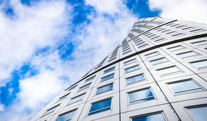 Preview wallpaper building, architecture, skyscraper, windows, bottom view