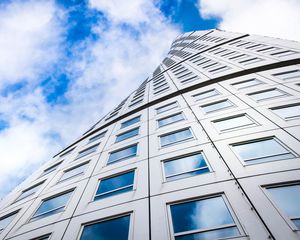 Preview wallpaper building, architecture, skyscraper, windows, bottom view