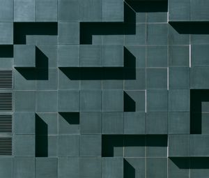 Preview wallpaper building, architecture, squares, green
