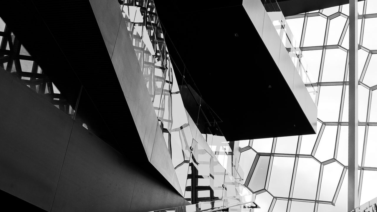 Wallpaper building, architecture, stairs, bw