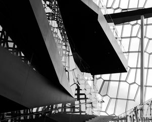 Preview wallpaper building, architecture, stairs, bw