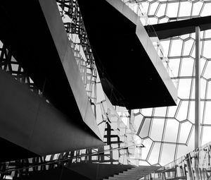 Preview wallpaper building, architecture, stairs, bw