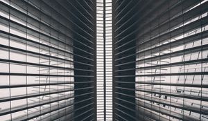 Preview wallpaper building, architecture, stripes, lines, surface