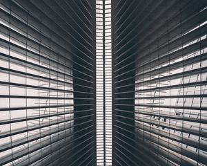 Preview wallpaper building, architecture, stripes, lines, surface