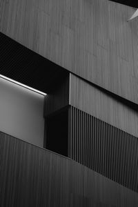 Preview wallpaper building, architecture, stripes, black and white, bw