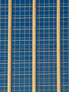Preview wallpaper building, architecture, structure, stripes, blue