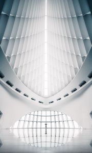 Preview wallpaper building, architecture, symmetry, modern, white