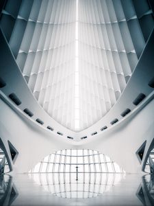 Preview wallpaper building, architecture, symmetry, modern, white
