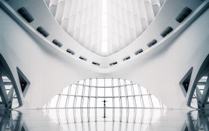 Preview wallpaper building, architecture, symmetry, modern, white