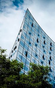 Preview wallpaper building, architecture, trees, sky